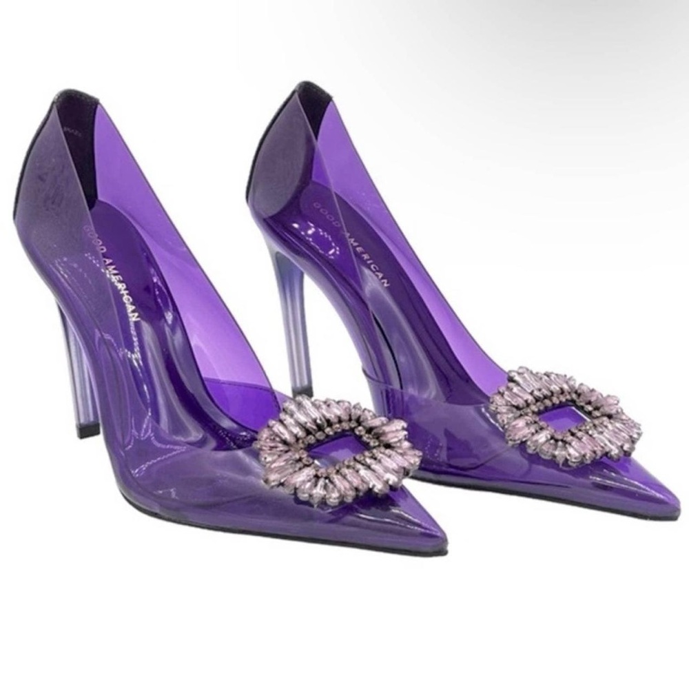 GOOD AMERICAN CINDER-F*CKING-RELLA PUMP Purple size 6.5